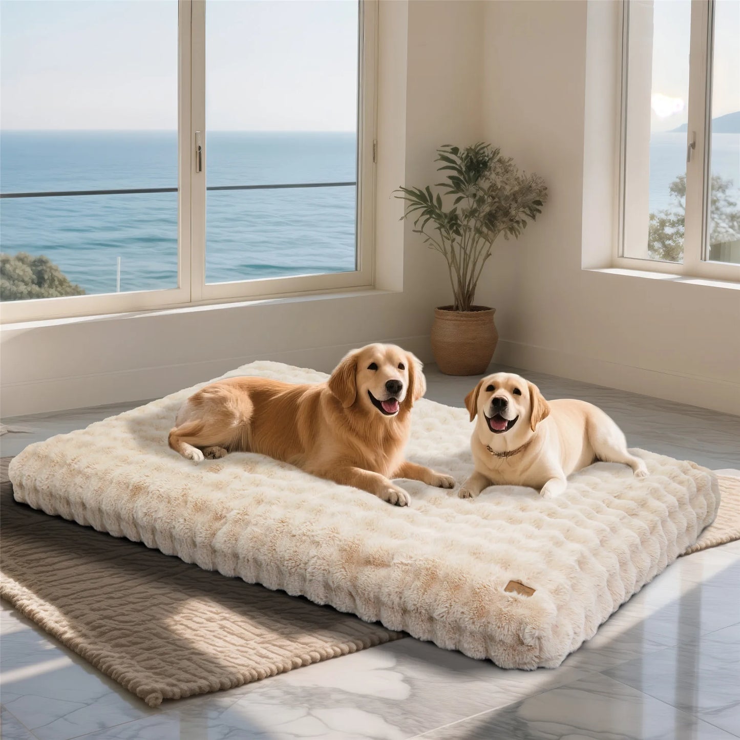 Fluffy Dog Crate Bed Even For Extra Large Dogs