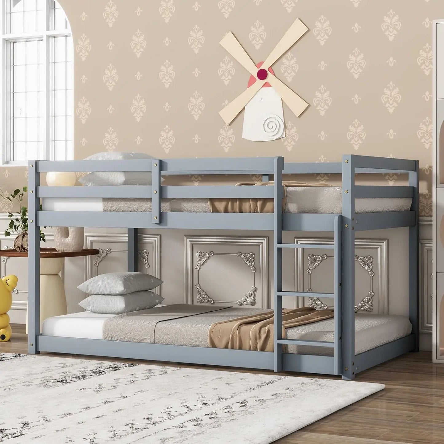 Twin Over Twin, Wooden Bunk Beds