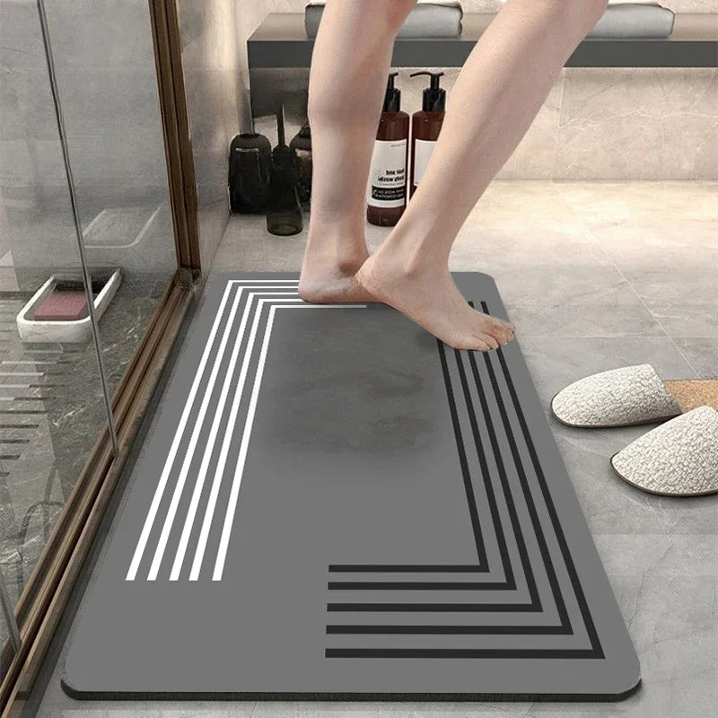 Diatomite Nonslip Bathroom Floor Mats Absorbent