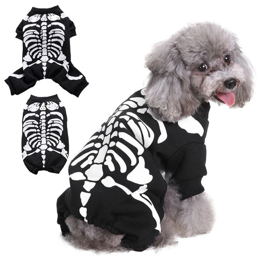 Halloween Skeleton Dog Costume