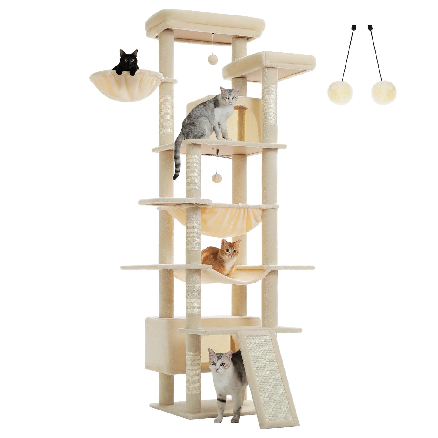 PAWZ Road Multi Level Cat Tree Tower With Scratching Posts