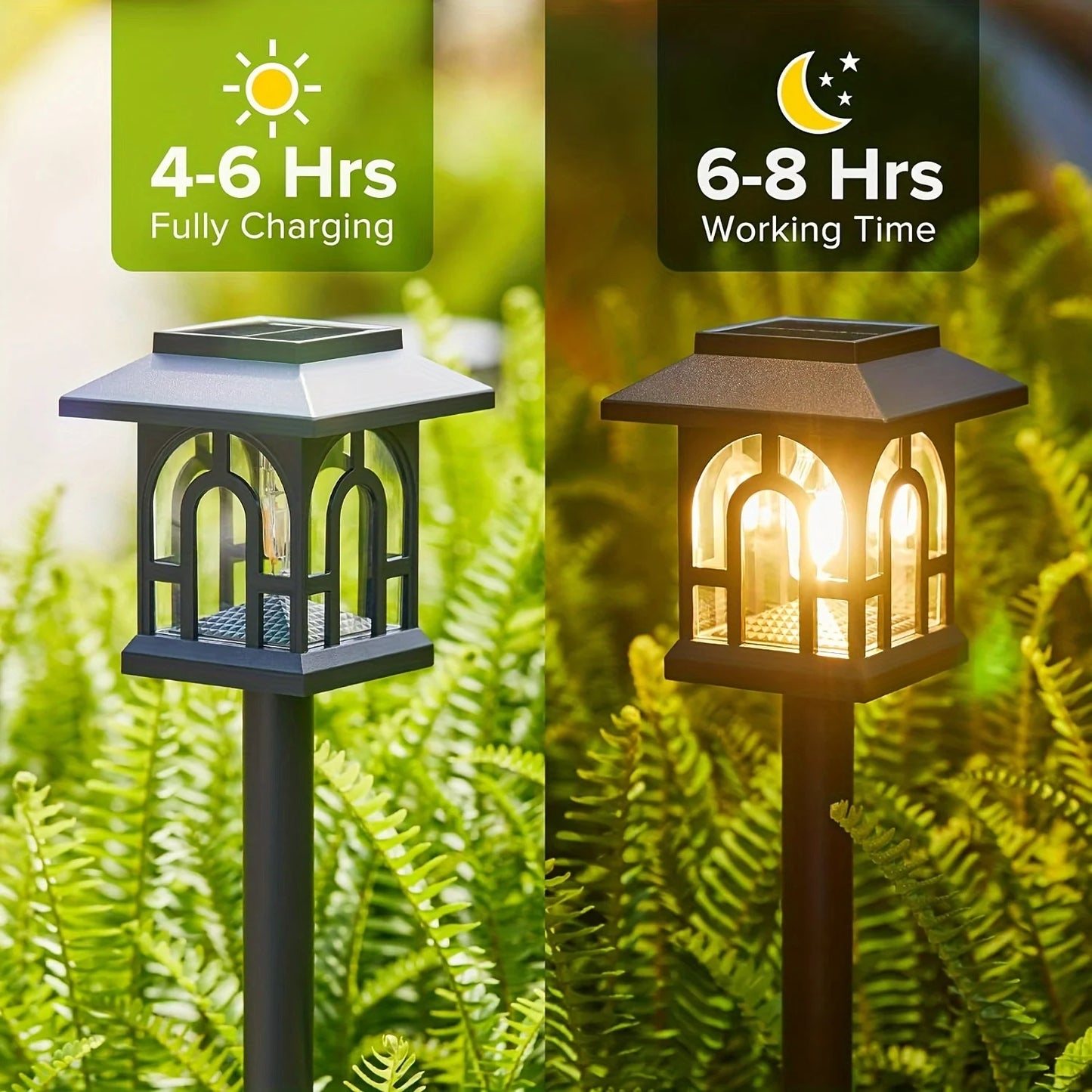 6 or 10 Pack Solar Pathway Lights