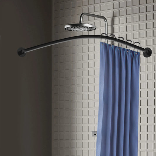 Shower Curtain Rail L Shape No Drilling Rail Corner