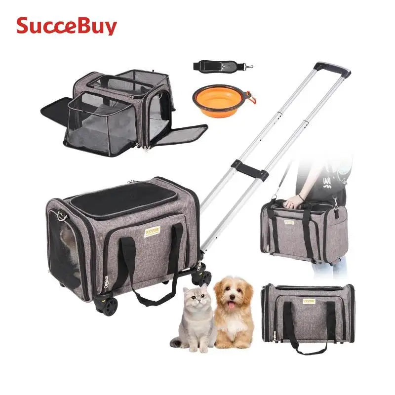 SucceBuy Pet Carrier Backpack for Cats and Small Dogs