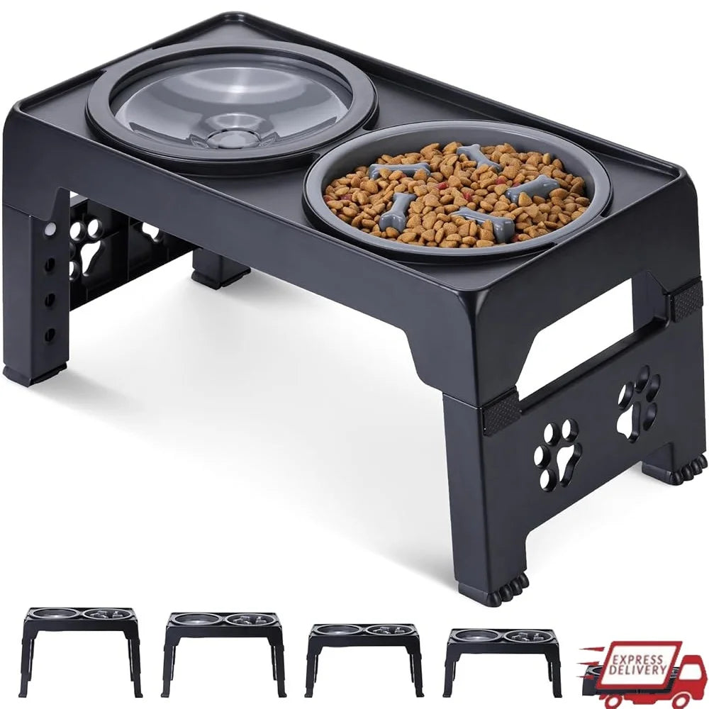 Adjustable Elevated Dog Bowls