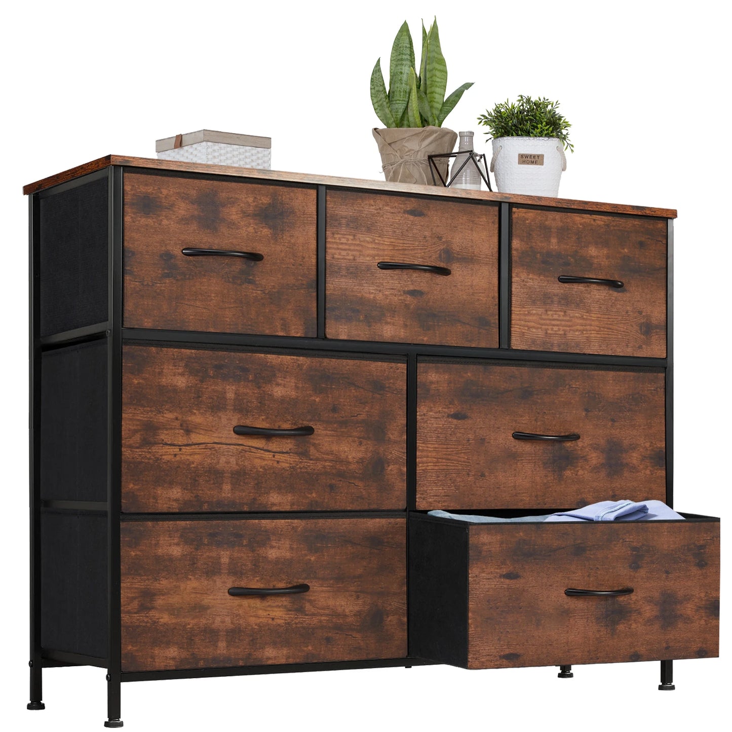 JHK Desser For Bedroom With 7 Fabric Drawers
