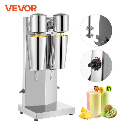 VEVOR Milk Shake Machine 800ML Commercial Auto Double Cup Milkshaker