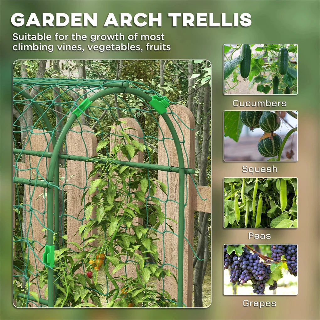 Hign-concerned Arch Garden Trellis With Climbing Net