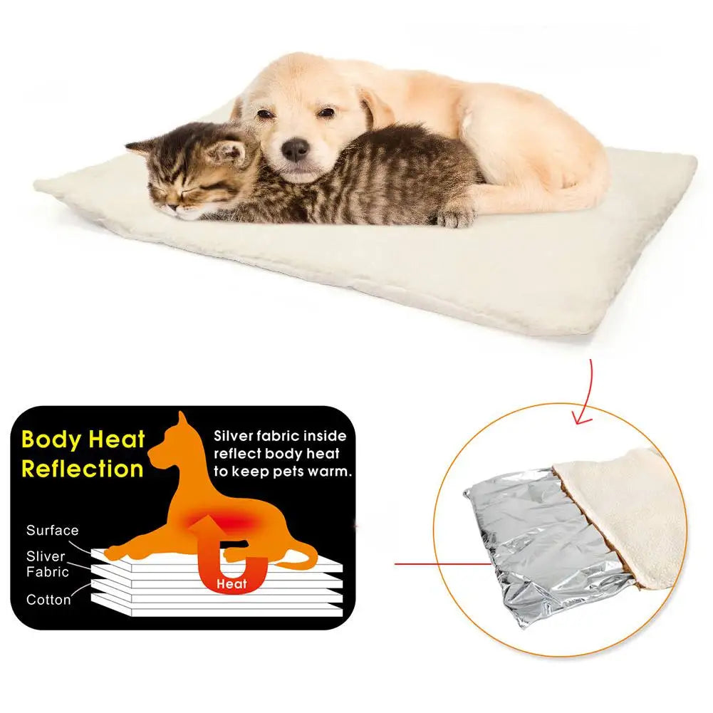 Dog Mat Pad Self-Heating Rug Thermal Washable Mat Bed