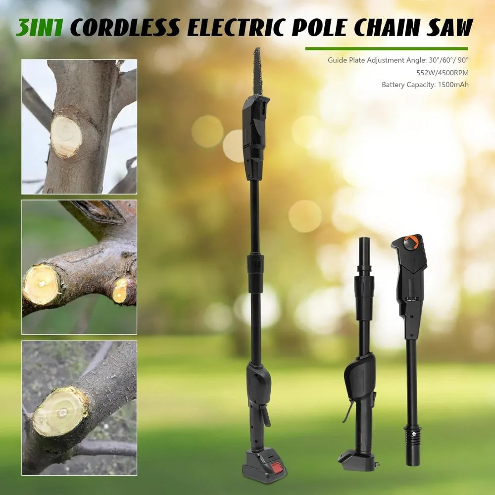 Rechargeable Pole Saw with 1500mAh Battery