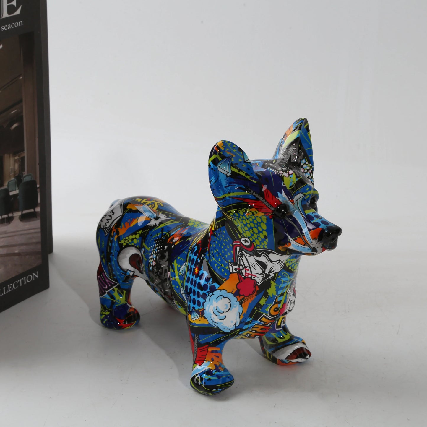 Nordic  Art Graffiti Corgi Dog