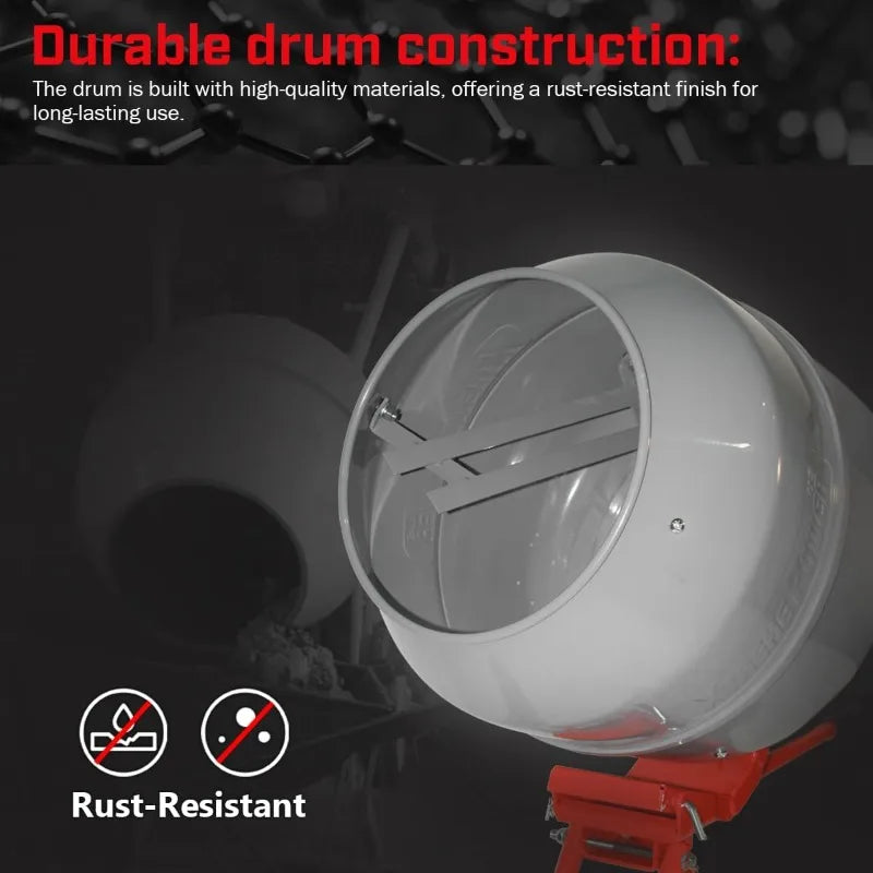 4.6 cu. ft. Portable Cement Mixer