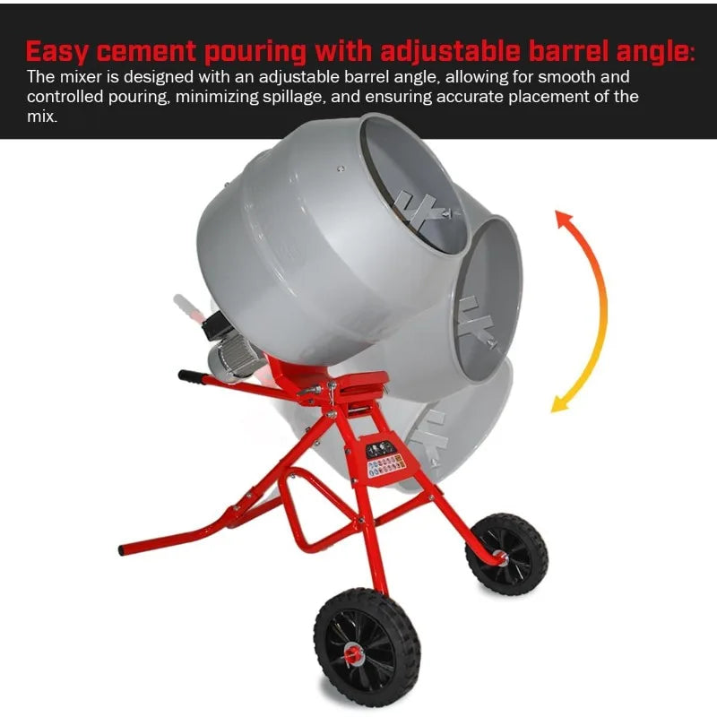 4.6 cu. ft. Portable Cement Mixer