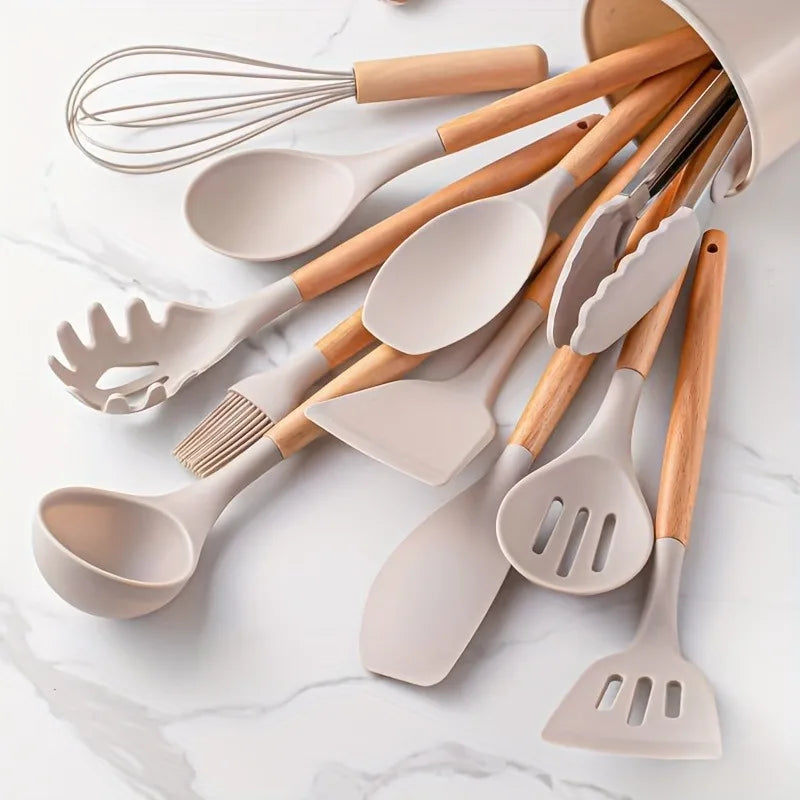 1 Set 12pcs Silicone Cookware Utensil Set