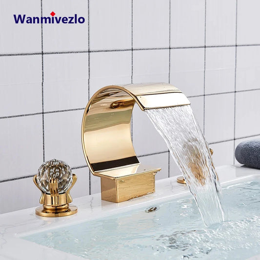 Wanmivezlo Waterfall Bathroom Basin Faucet Deck