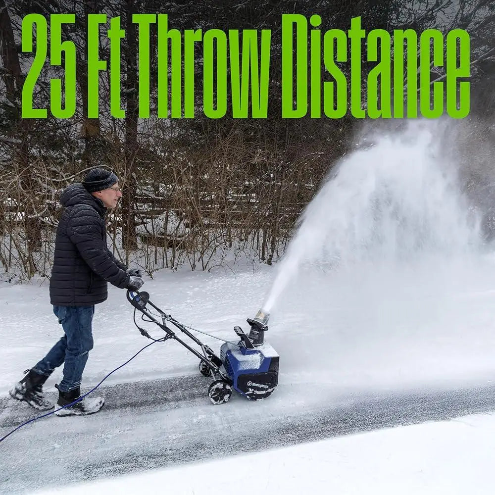 Corded Snow Blower with 22 Inch Steel Auger
