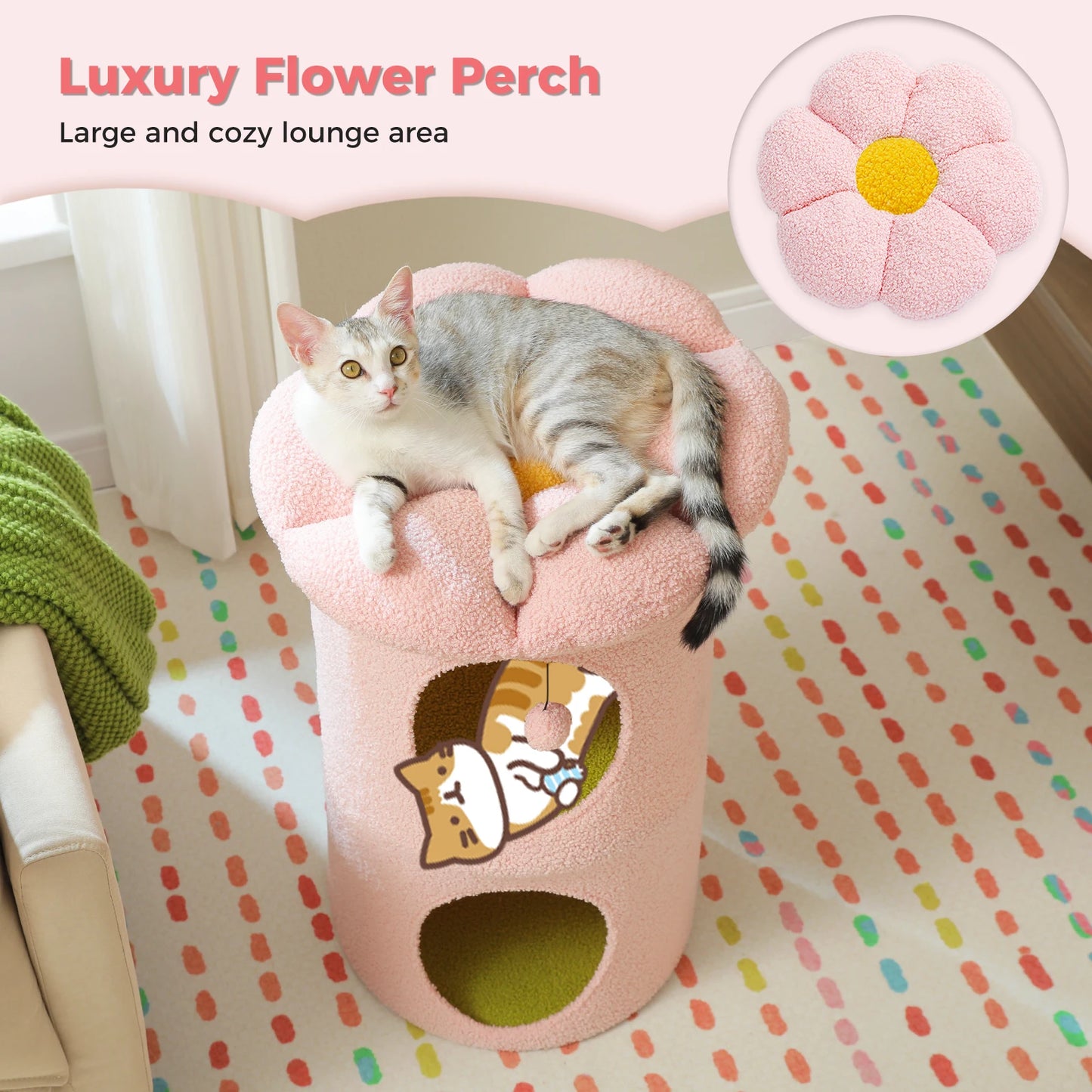 PAWZ Road Indoor Cat House With Removable Flower Bed