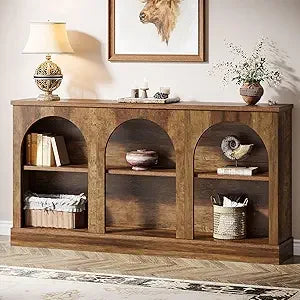 Farmhouse Console Table, 63-Inch Long Entryway Table