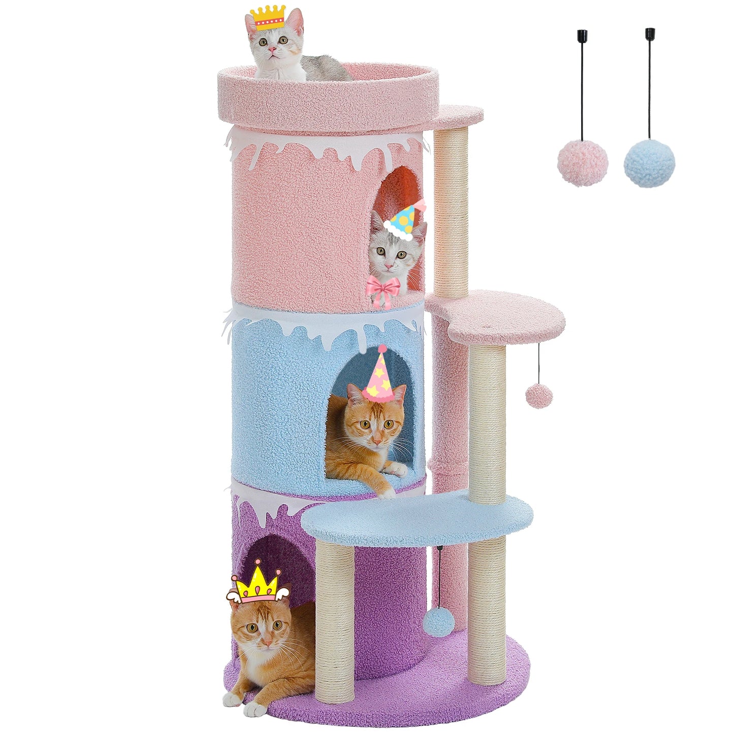 Cat Tower House with Large Top Perch