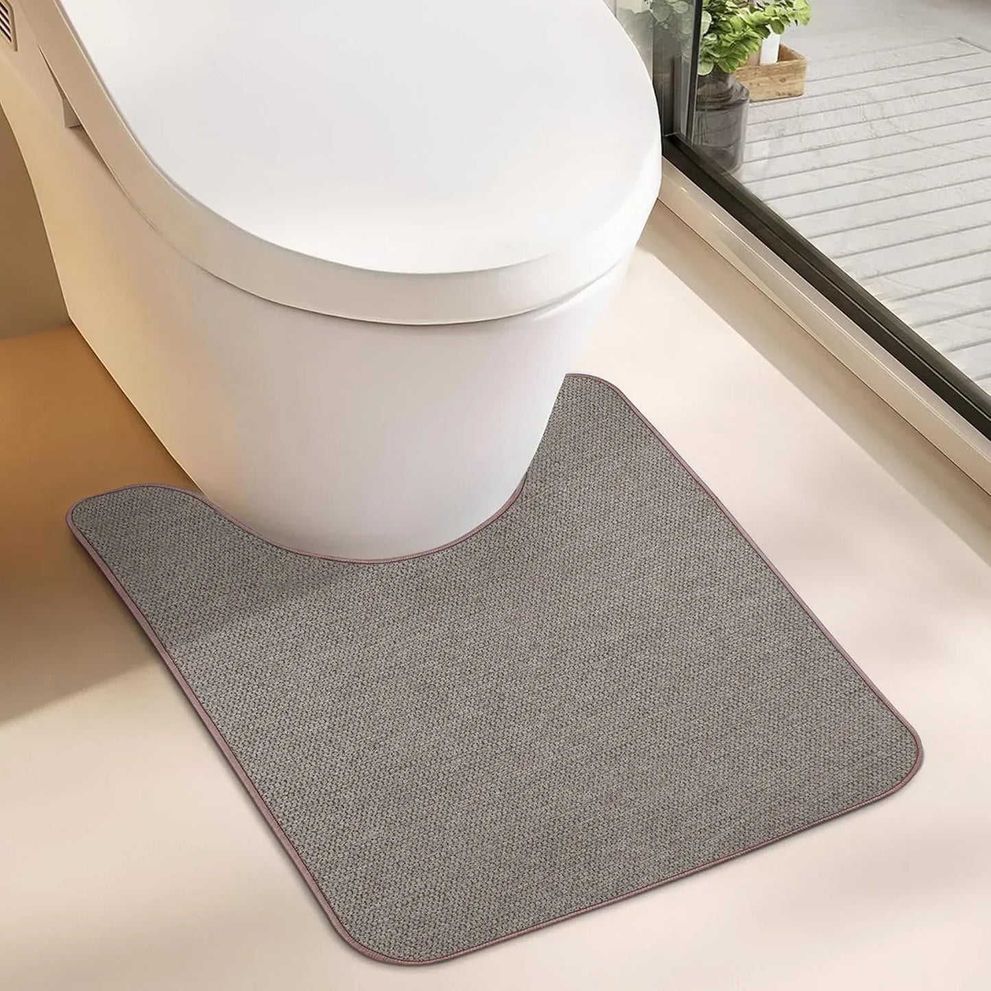 3-piece Bathroom Diatomaceous Earth Non-Slip Mat