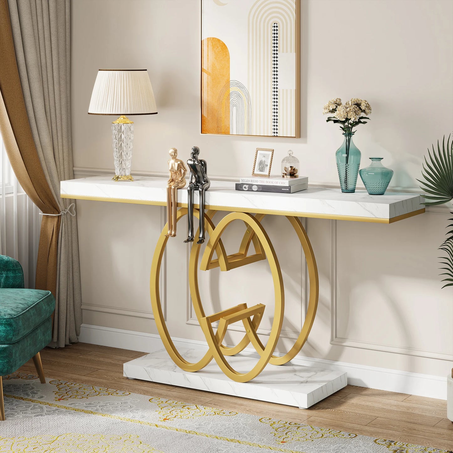 Tribesigns 55 Inch Console Table for Hallway