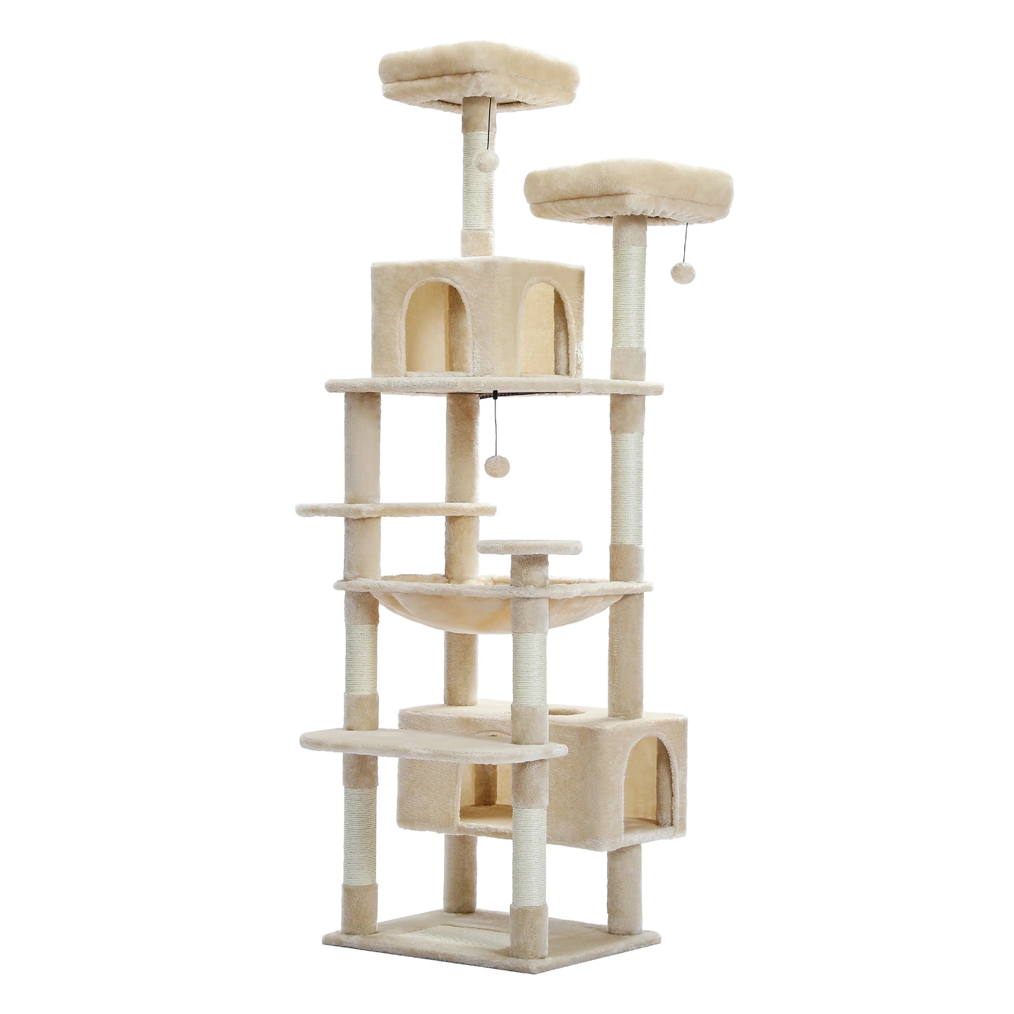Large Tree Tower for Indoor Cats Multi-Level Plush