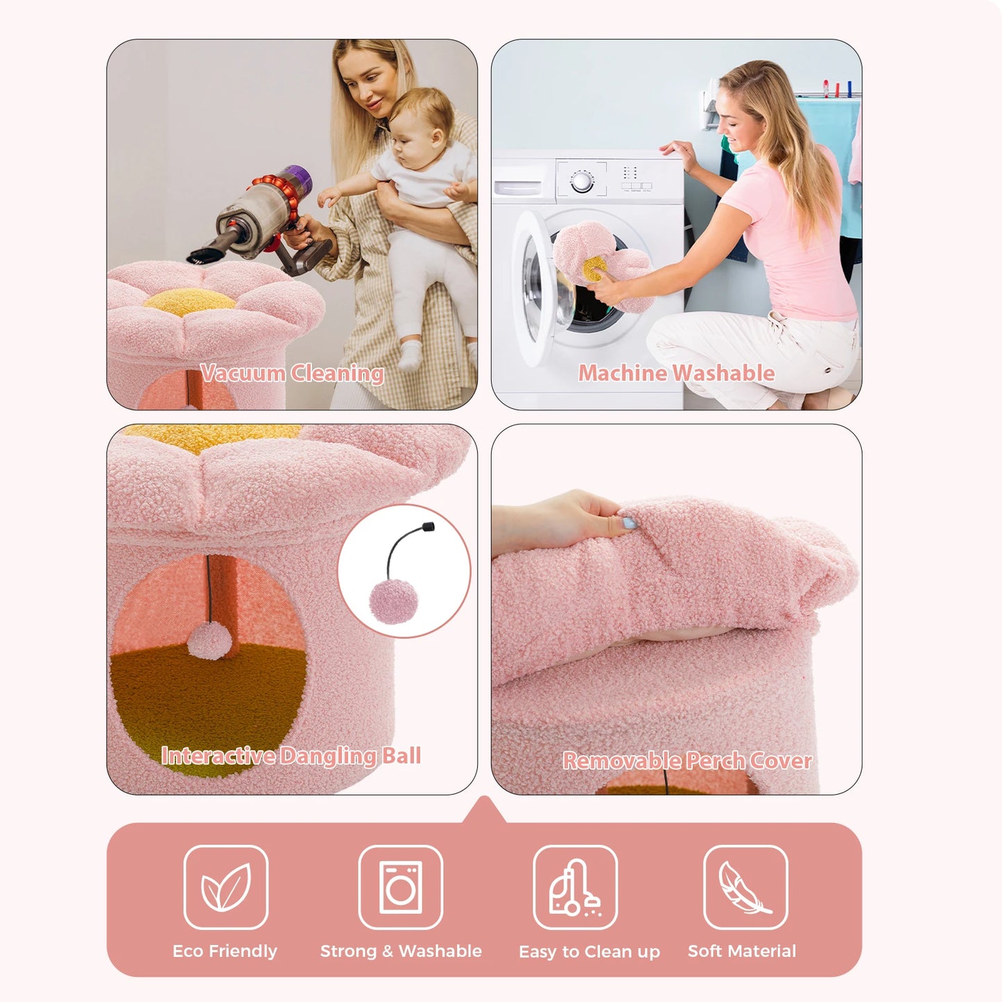 Cat Bed for Indoor Cats